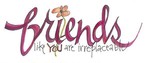 Credo Designs LTD - Friends Irreplaceable Bookmark packaged with Harney Teabag