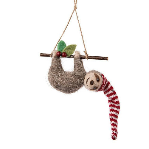 Abbott - Sloth on Branch Ornament-6