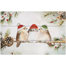 Load image into Gallery viewer, Sincere Surroundings - Christmas Birds Art - Rustic Pallets