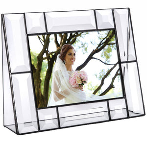 J Devlin Glass Art - Beveled Glass Picture Frame Pic 112 Series: 5x7 Vertical