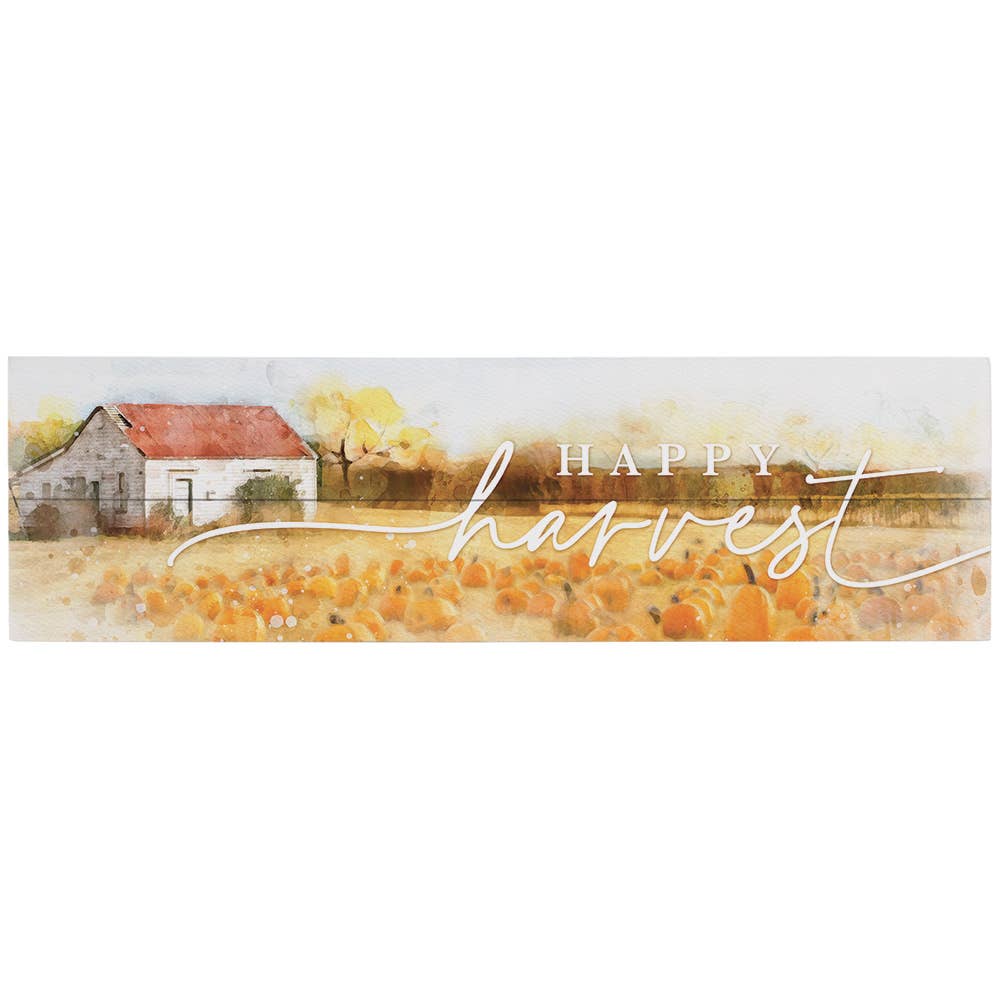 Sincere Surroundings - Happy Harvest Fall Scene - Vintage Pallet Boards