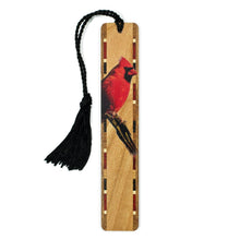 Load image into Gallery viewer, Mitercraft - Cardinal Bird (Double-Sided) Wooden Bookmark