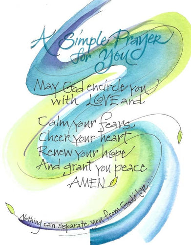 Credo Designs LTD - Simple Prayer Greeting Card (Versed)