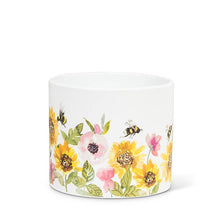 Load image into Gallery viewer, Small Sunflowers &amp; Bees Planter
