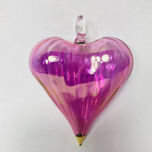 Load image into Gallery viewer, Dandarah (Ships from USA) - Blown Glass Ornament - Heart: Pink