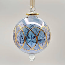 Load image into Gallery viewer, Dandarah (Ships from USA) - Blown Glass Ornament - Celestial Star Blue
