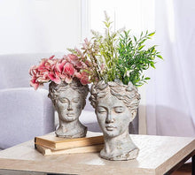 Load image into Gallery viewer, Abbott - Women Head Planter: Large (10"H)