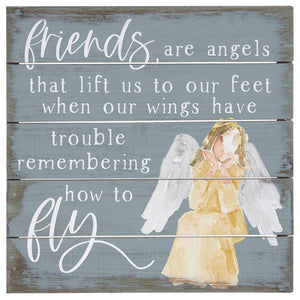 Sincere Surroundings - Friends Are Angels - Perfect Pallet Petites: 8" x 8" x 1"