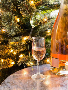 Abbott - Glass of White Wine Ornament-4.5"H