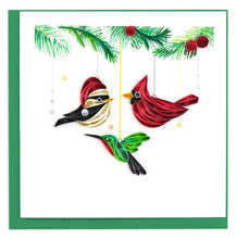Load image into Gallery viewer, Quilling Card - Holiday Bird Ornaments