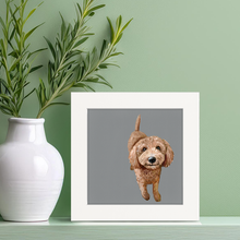 Load image into Gallery viewer, Cathy Walters Art - 100 Days of Dogs - 20 Happy Square