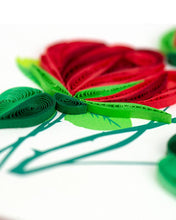 Load image into Gallery viewer, Quilling Card - Red Roses