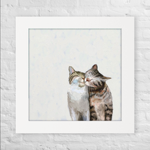 Load image into Gallery viewer, Cathy Walters Art - Cat Pair Happy Square