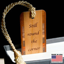 Load image into Gallery viewer, Mitercraft - J.R.R. Tolkien Secret Gate Quote Engraved Wooden Bookmark