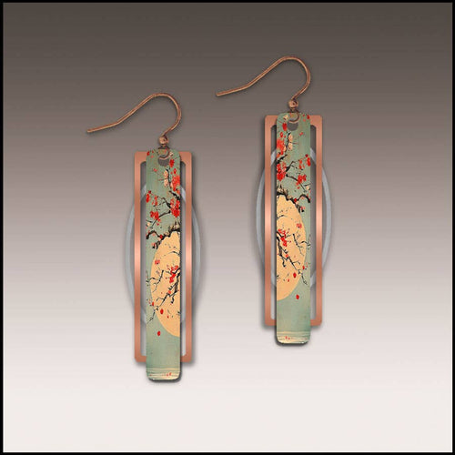 Illustrated Light & DC Designs - Cherry Moon Geometric Metal Accent Earrings