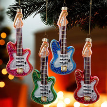 Load image into Gallery viewer, Kurt S. Adler, Inc. - Noble Gems™ Glass Electric Guitar Orn, 4 Asstd