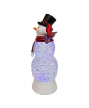Load image into Gallery viewer, Kurt S. Adler, Inc. - 11.42&quot; Bo RGB LED Swirling Glitter Snowman