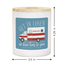 Load image into Gallery viewer, Sincere Surroundings - Get In Loser Ambulance - GRP - Candles