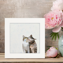 Load image into Gallery viewer, Cathy Walters Art - Cat Pair Happy Square