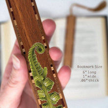 Load image into Gallery viewer, Mitercraft - Fiddlehead Fern Handmade Wooden Bookmark