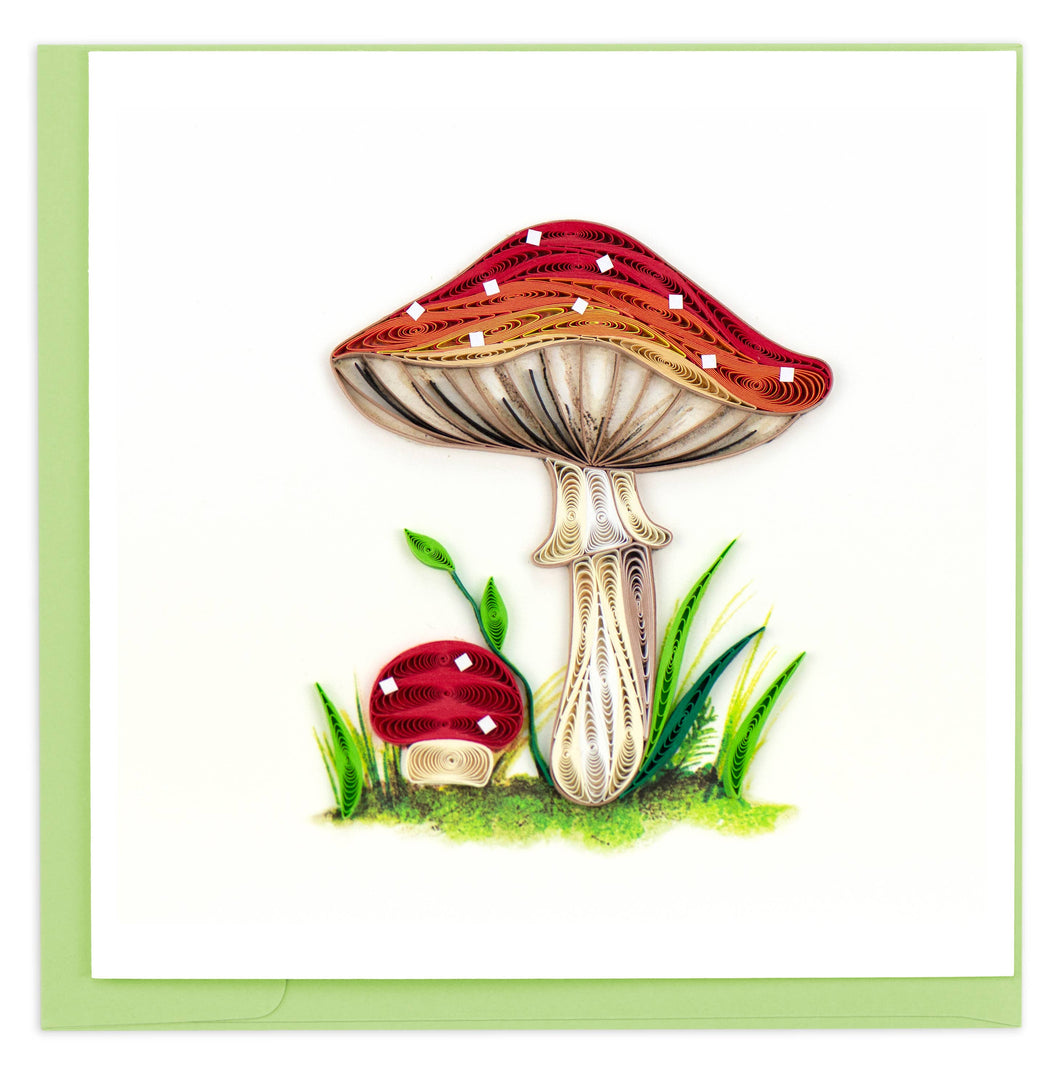 Quilling Card - Wild Mushroom