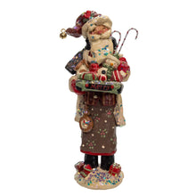 Load image into Gallery viewer, Kurt S. Adler, Inc. - 9" Snow Town Santa With Gift &amp; Snowman Table Piece
