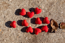 Load image into Gallery viewer, SHOPGIVECOURAGE - Glass Pocket Hearts - Choose From Three Color Schemes: Red