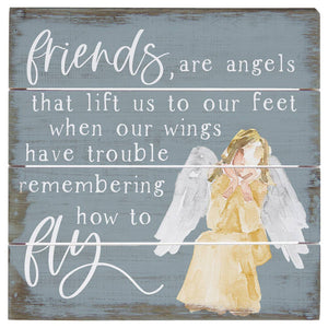 Sincere Surroundings - Friends Are Angels - Perfect Pallet Petites: 8" x 8" x 1"