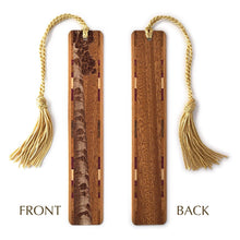 Load image into Gallery viewer, Mitercraft - Aspen Tree on Sapele Engraved Wooden Bookmark