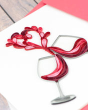 Load image into Gallery viewer, Quilling Card - A Toast to Love Quilled Greeting Card