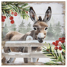Load image into Gallery viewer, Sincere Surroundings - Christmas Donkey - Perfect Pallet Petites: 8" x 8" x 1"