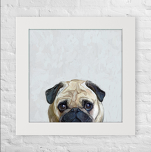 Load image into Gallery viewer, Cathy Walters Art - Best Friend - Hugs Needed Pug Happy Square™
