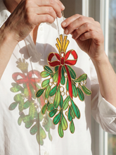 Load image into Gallery viewer, FreshCut Paper LLC - Festive Mistletoe Suncatcher