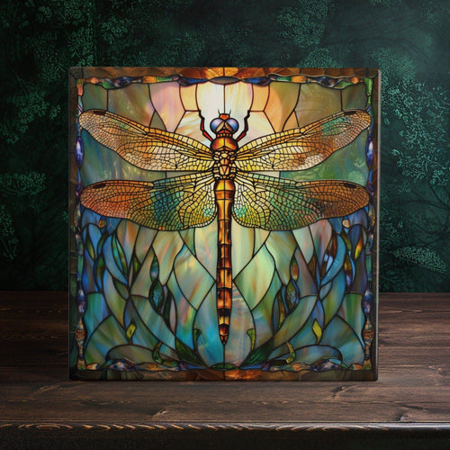 Peeping Tom's Cottage - Dragonfly Dreams Artisan Ceramic Tile - Nature-Inspired Home Decor | Peeping Tom's Cottage: 6 x 6 inch