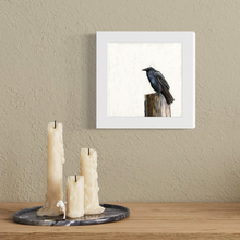 Load image into Gallery viewer, Cathy Walters Art - Raven on Cream Happy Square™