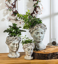 Load image into Gallery viewer, Abbott - Women Head Planter: Large (10"H)