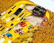 Load image into Gallery viewer, Quilling Card - Artist Series - Quilled The Kiss, Klimt Greeting Card