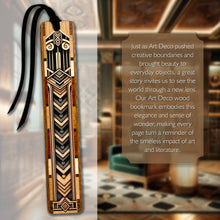 Load image into Gallery viewer, Mitercraft - Art Deco Handmade Wooden Bookmark