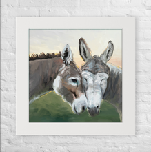 Load image into Gallery viewer, Cathy Walters Art - Donkey Besties Happy Square™