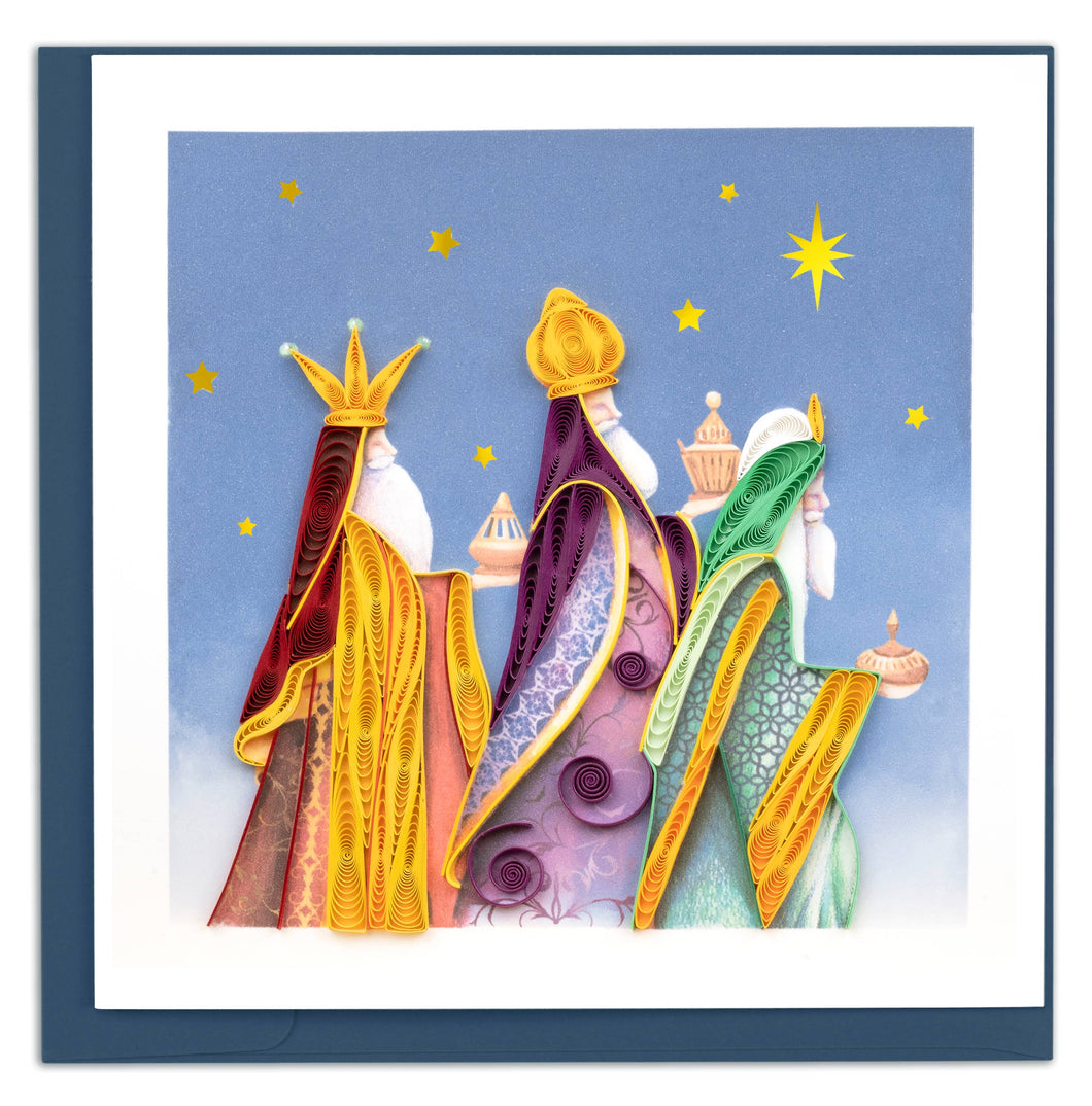 Quilling Card - Quilled Three Wise Men Greeting Card (New 2023)