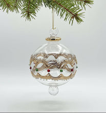 Load image into Gallery viewer, Dandarah (Ships from USA) - Blown Glass Ornament - Gold Tiara