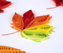 Load image into Gallery viewer, Quilling Card - Quilled Fall Foliage Leaves Greeting Card