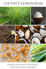 Load image into Gallery viewer, Eco Candle Company - 6oz eco candle COCONUT LEMONGRASS