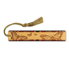 Load image into Gallery viewer, Mitercraft - Butterflies Engraved Handmade Wooden Bookmark