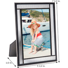 Load image into Gallery viewer, J Devlin Glass Art - Fluted Glass Picture Frame 4x6 322-46HV