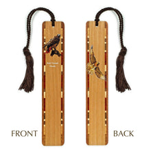Load image into Gallery viewer, Mitercraft - Red Tailed Hawk Raptor Bird (Double Sided) Wood Bookmark