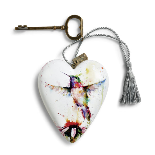 Art Heart Hummingbird