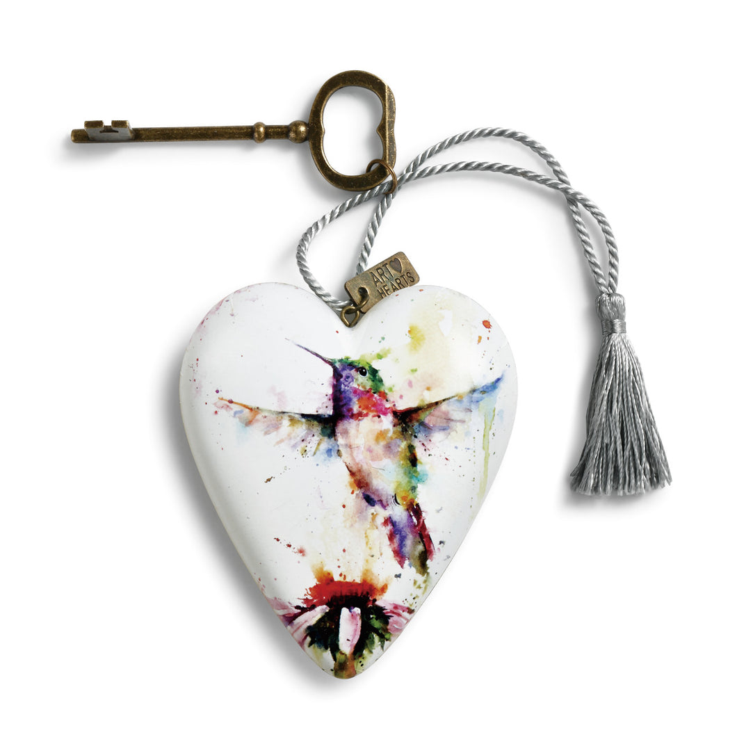Art Heart Hummingbird