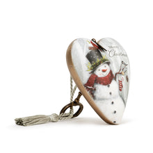 Load image into Gallery viewer, Art Heart Snowman Merry Xmas