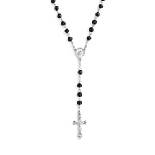Load image into Gallery viewer, Black Rosary with Pouch